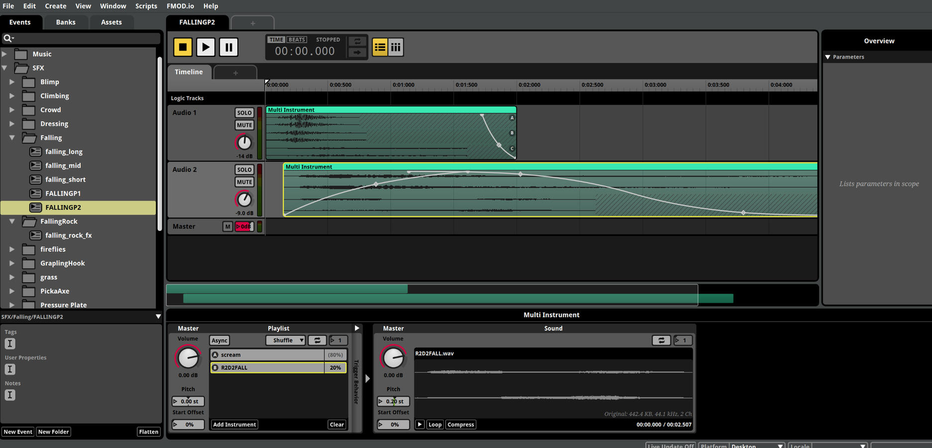 FMOD Studio SFX Sample