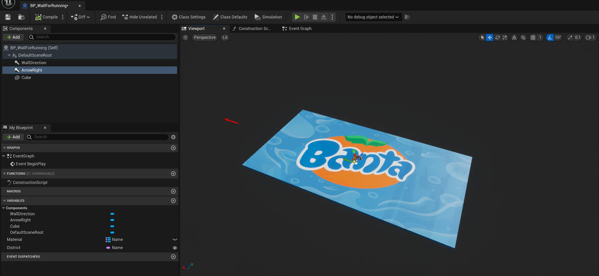 Wall For Running Blueprint